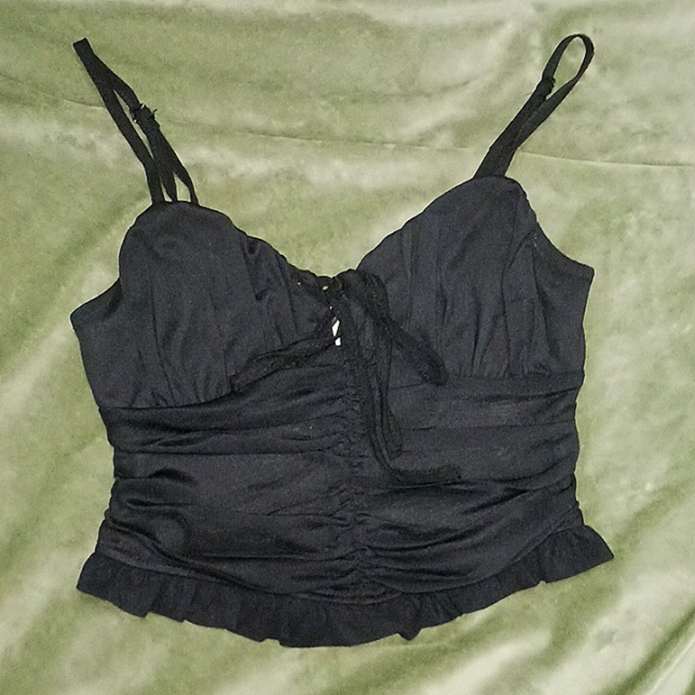 Cute spaghetti strap crop top